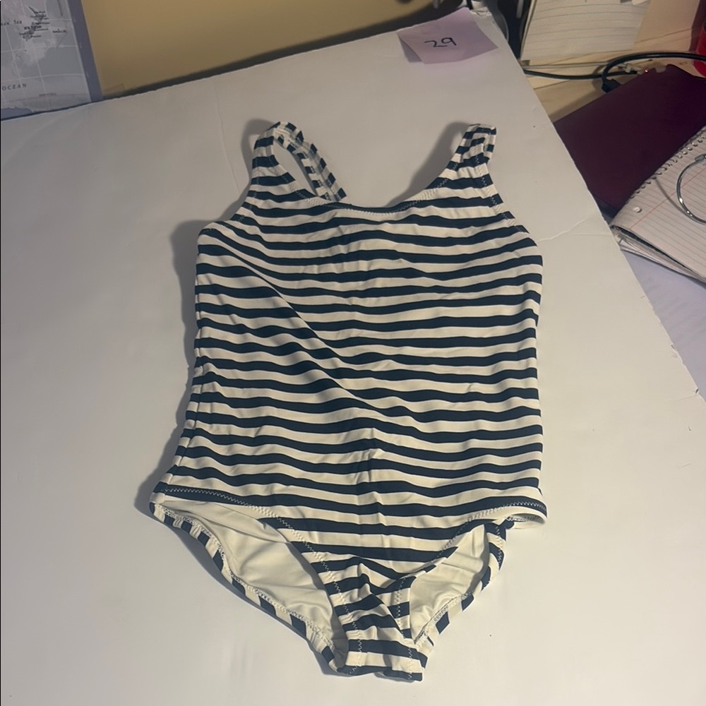 Primary Kids Striped One Piece Swimsuit